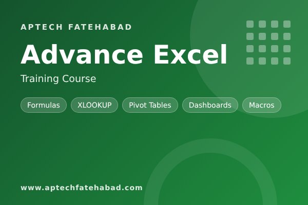 Advance Excel Training